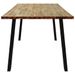 Table à manger 150x90x75 cm bois d'acacia solide - Photo n°5