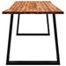 Table à manger 160x80x75 cm bois d'acacia solide à bord vif - Photo n°5