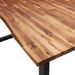 Table à manger 200x90x75 cm bois d'acacia solide à bord vif - Photo n°7