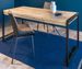 Table à manger 205 cm bois massif acacia et pieds acier noir Zayane - Photo n°6