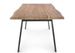 Table à manger 6 places bois d'acacia et pieds acier gris Denia 160 cm - Photo n°3