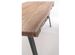 Table à manger 6 places bois d'acacia et pieds acier gris Denia 160 cm - Photo n°6