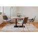 Table a manger a rallonge - Style industriel - Décor chene sonoma et noir - L 120-200 x P 80 x H 75 cm - Photo n°6