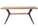 Table à manger bois clair et pieds métal noir Godo L 160 cm - Photo n°2