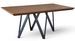 Table à manger bois de noyer et pieds métal noir Namika 180 cm - Photo n°1