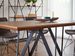 Table à manger bois de noyer et pieds métal noir Namika 180 cm - Photo n°4
