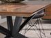 Table à manger bois de noyer et pieds métal noir Toulika 200 cm - Photo n°4
