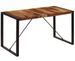 Table à manger bois de Sesham et pieds acier noir Vustick 160 cm - Photo n°1