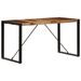 Table à manger bois de Sesham et pieds acier noir Vustick 160 cm - Photo n°3