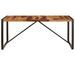 Table à manger bois de Sesham et pieds acier noir Vustick 180 cm - Photo n°2