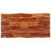 Table à manger bois de Sesham massif et acier inoxydable Baula 180 cm - Photo n°5