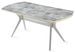 Table à manger bois effet marbre blanc Kibona 180 cm - Photo n°1