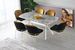 Table à manger bois effet marbre blanc Kibona 180 cm - Photo n°5