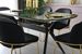 Table à manger bois effet marbre noir Kibona 180 cm - Photo n°6