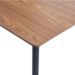 Table à manger bois foncé et pieds métal noir Azkar 120 cm - Photo n°5