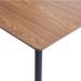 Table à manger bois foncé et pieds métal noir Azkar 140 cm - Photo n°4