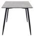 Table à manger bois gris béton et pieds métal noir Azkar 140 cm - Photo n°3