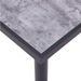 Table à manger bois gris béton et pieds métal noir Sirra 160 cm - Photo n°4