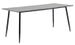 Table à manger bois gris béton et pieds métal noir Azkar 200 cm - Photo n°1