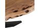 Table à manger bois massif foncé Cintee L 180 cm - Photo n°5