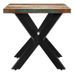 Table à manger bois massif recyclé et pieds métal noir Maxi - Photo n°3