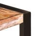 Table à manger bois reconditionné et pieds acier noir Unik 140 cm - Photo n°4