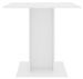 Table à manger carrée bois blanc Lerina 80 cm - Photo n°3