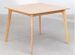 Table à manger carrée bois d'hévéa naturel Kise 100 cm - Photo n°1