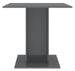 Table à manger carrée bois gris brillant Lerina 80 cm - Photo n°4