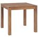 Table à manger carrée rustique bois de teck massif Rusta 80 cm - Photo n°1