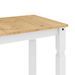 Table à manger Corona blanc 180x90x75 cm bois massif de pin - Photo n°7