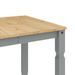 Table à manger Corona gris 160x80x75 cm bois massif de pin - Photo n°7