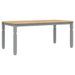 Table à manger Corona gris 180x90x75 cm bois massif de pin - Photo n°6