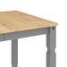 Table à manger Corona gris 180x90x75 cm bois massif de pin - Photo n°7