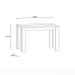 Table a manger de 4 personnes - Décor chene et blanc mat - ELÄMÄ - L 120 x l 80 cm - Photo n°6