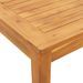 Table à manger de jardin 110x110x75 cm bois d'acacia massif - Photo n°9