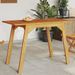 Table à manger de jardin 110x56x75 cm bois massif d'acacia - Photo n°2