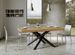 Table à manger design chêne clair et pieds entrelacés anthracite 180 cm Artemis - Photo n°2