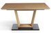 Table à manger design extensible bois de chêne et métal noir Tirano 150 à 190 cm - Photo n°3