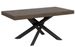 Table à manger design marron et pieds entrelacés anthracite 160 cm Artemis - Photo n°1
