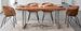 Table à manger en acacia et pieds en acier Obito L 180 cm - Photo n°2