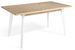Table à manger en bois chêne clair et pieds bois blanc Kalieto 160 cm - Photo n°1
