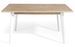 Table à manger en bois chêne clair et pieds bois blanc Kalieto 160 cm - Photo n°2