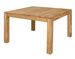Table à manger extensible carrée en bois de chêne massif naturel 120 à 180 cm Loka - Photo n°1