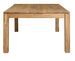Table à manger extensible carrée en bois de chêne massif naturel 120 à 180 cm Loka - Photo n°4