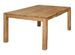 Table à manger extensible carrée en bois de chêne massif naturel 120 à 180 cm Loka - Photo n°5