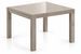 Table à manger extensible carrée SPACY 90/180 x 90 cm – Verre trempé opaque et métal laqué – Design italien - Photo n°1