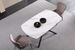 Table à manger extensible céramique aspect marbre Vazole 160 à 226 cm - Photo n°3