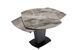 Table à manger extensible plateau en marbre gris Kinka 150 à 180 cm - Photo n°6