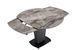 Table à manger extensible plateau en marbre gris Kinka 150 à 180 cm - Photo n°8